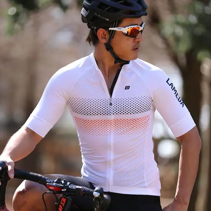 Lameda été Pro maillot de cyclisme vtt vélo vêtements respirant à manches courtes vélo chemise hommes femmes Sport vêtements porter Jersey