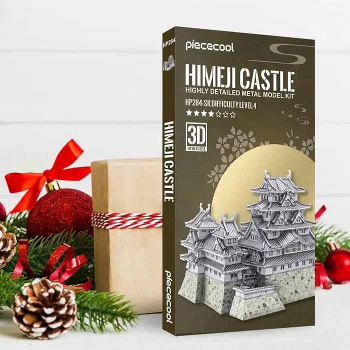 Piececool – Kits de Construction de maquettes Notre-Dame de Paris, série de Construction Himeji-jo, puzzle 3D en métal, jouet de maison à monter soi-même, cadeau de noël