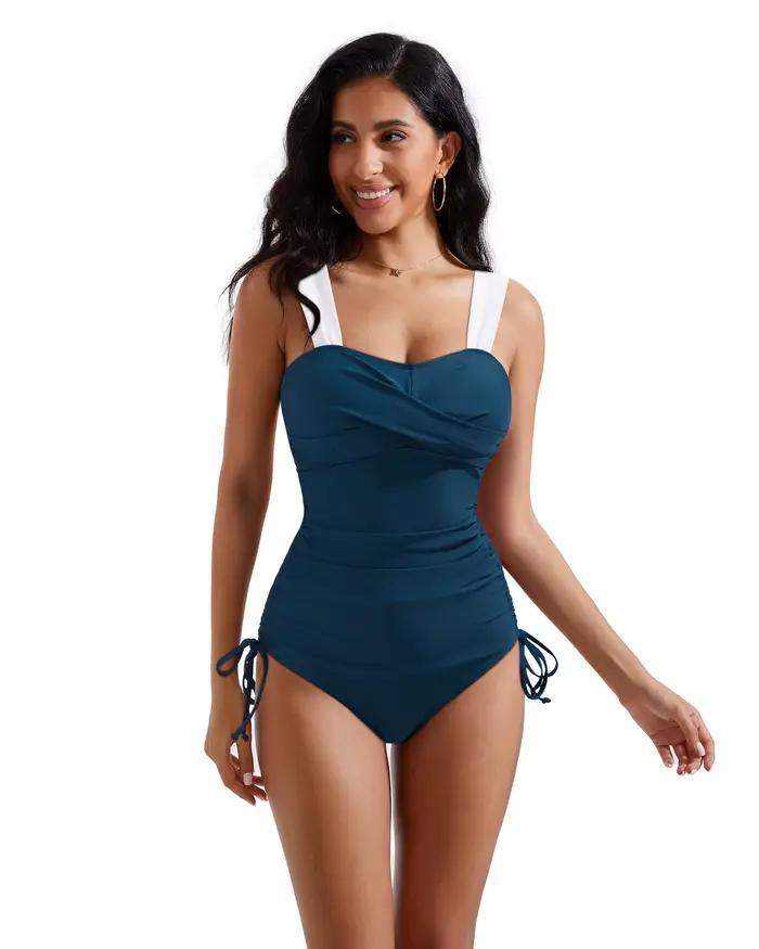 Maillot de bain une pièce sexy d'été grande taille push-up pour femme