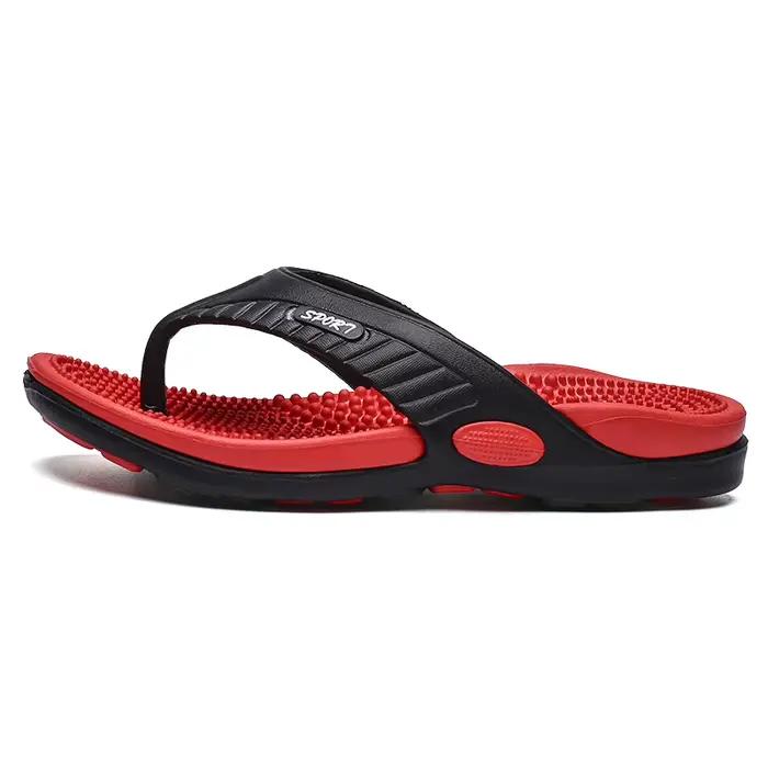 Mayba-Pantoufles de massage pour hommes, tongs, chaussures d'été respirantes, sandales de plage, taille 40-45