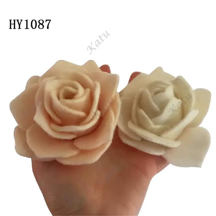 Matrices de découpe de fleurs de roses, matrices en bois adaptées aux Machines de découpe courantes sur le marché HY1087