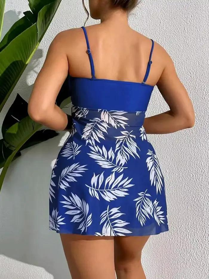 Maillot de bain tankini court 2026 avec short pour femme