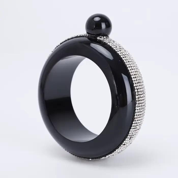 1 pièce, 3.5OZ, Accessoire de boisson pour whisky, vodka, alcool : Bracelet gourde chic et élégant, forme bouteille de vin