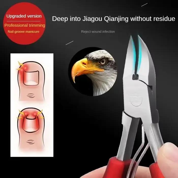 Coupe-ongles professionnel pour orteils, outil pour ongles incarnés, épais, peau morte, dissolvant de saleté, lame incurvée Super tranchante, outils pour ongles