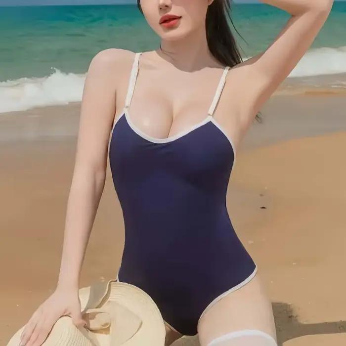 NEWBatteries-Maillot de bain de style japonais pour femmes