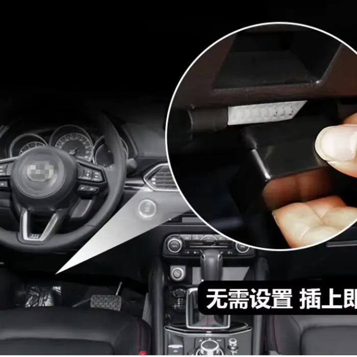 Bouton poussoir de démarrage et d'arrêt, interrupteur d'arrêt automatique, système d'élimination du cancélice du moteur OBD pour mazda 3 CX3 CX5 2012 – 2020 Atenza Axela