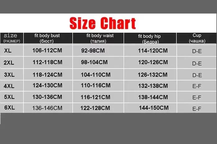Maillot de bain une pièce grande taille 8XL pour femme