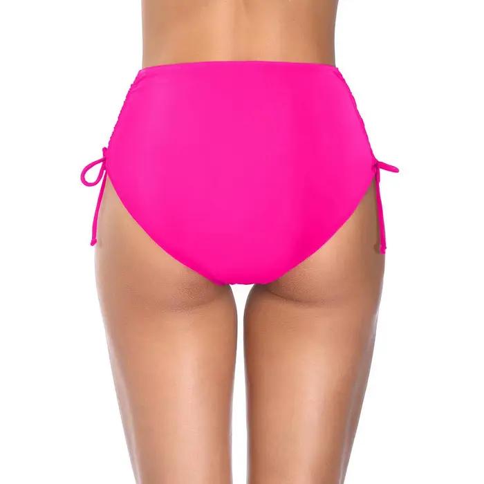 Bas de maillot de bain pour femmes, short de bain taille haute avec cordon de serrage, maillot de bain bikini basique à couverture intégrale, vêtements de bain pour femmes