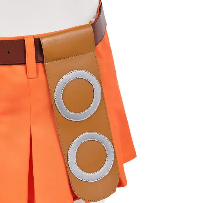 Costume de cosplay Nami, haut de bikini rose, maillot de bain rayé, short, jupe, ceinture, tenue de pirate, déguisement pour Halloween, carnaval, fête