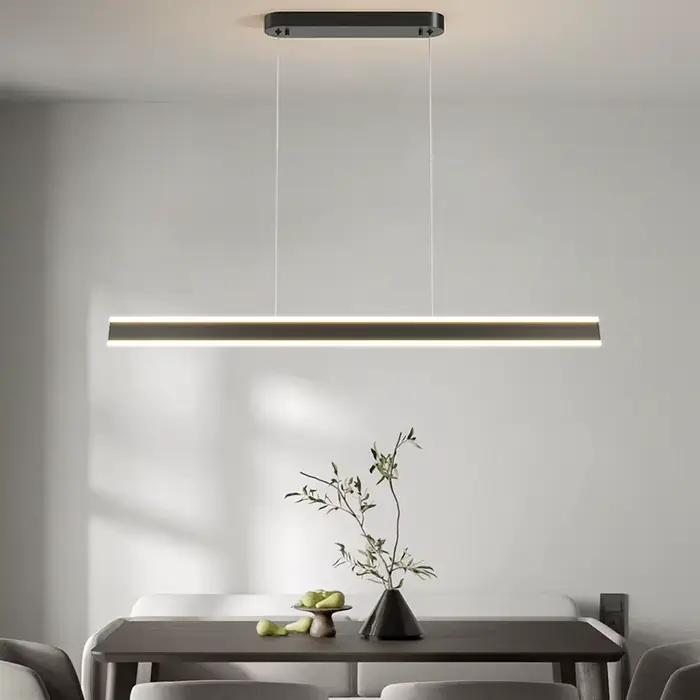 Lampes suspendues modernes simples salle à manger lumières pour salon salle à manger cuisine bureau Long Lustre Lustre décoration de la maison éclairage