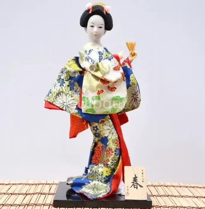 Geisha japonais kimono poupée marionnette fruits de mer sushi boutique restaurant décorer outil mignon jouet embellissement ornements cadeau artisanat 1-28