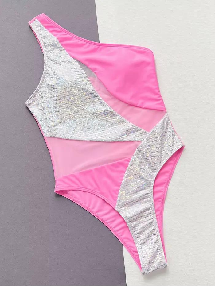 Maillot de bain une pièce scintillant pour femme