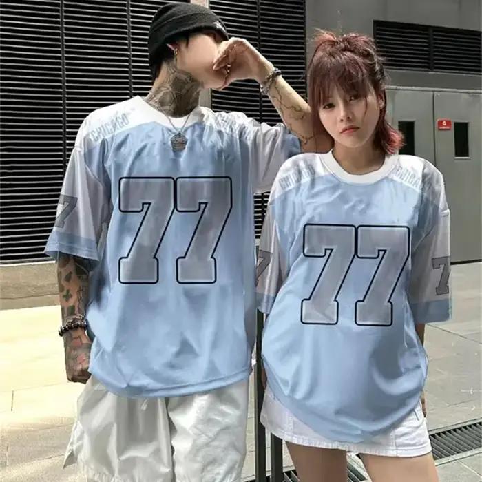 Maillot de basket-ball imprimé en 3D pour hommes, T-shirt de sport respirant à séchage rapide, entraînement d'équipe de rue en plein air, Couple Parent-enfant à manches courtes