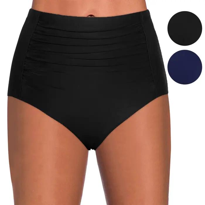 Culotte de bain taille haute pour femme