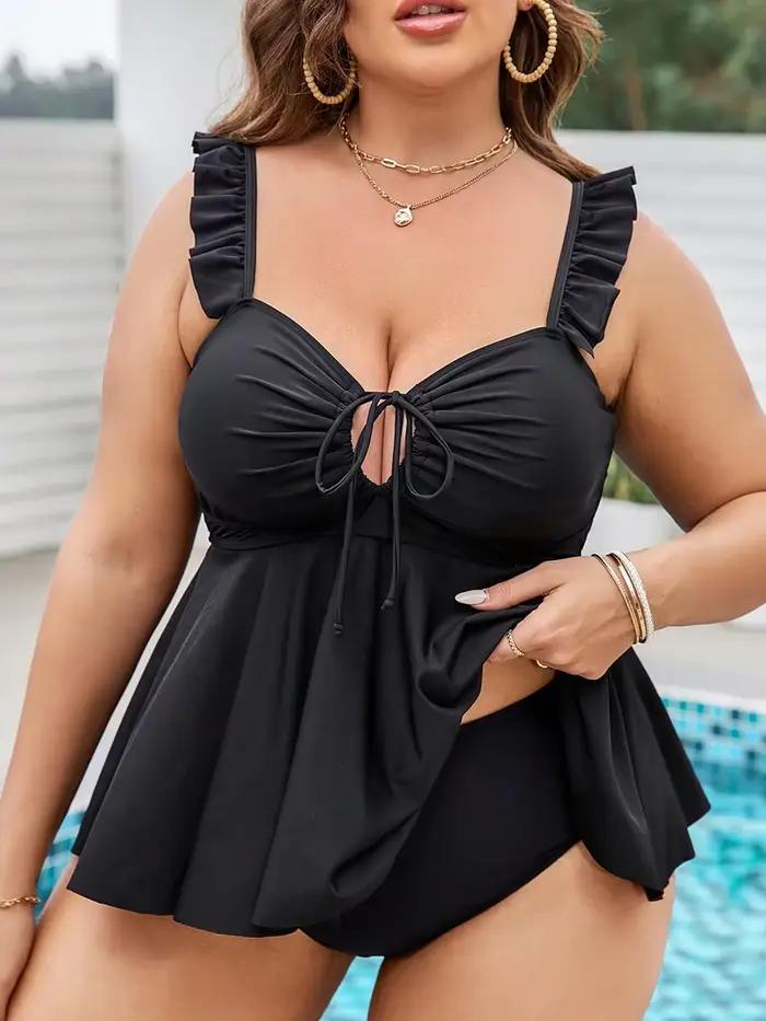 Volant Tankini 2026 grande taille maillot de bain femmes