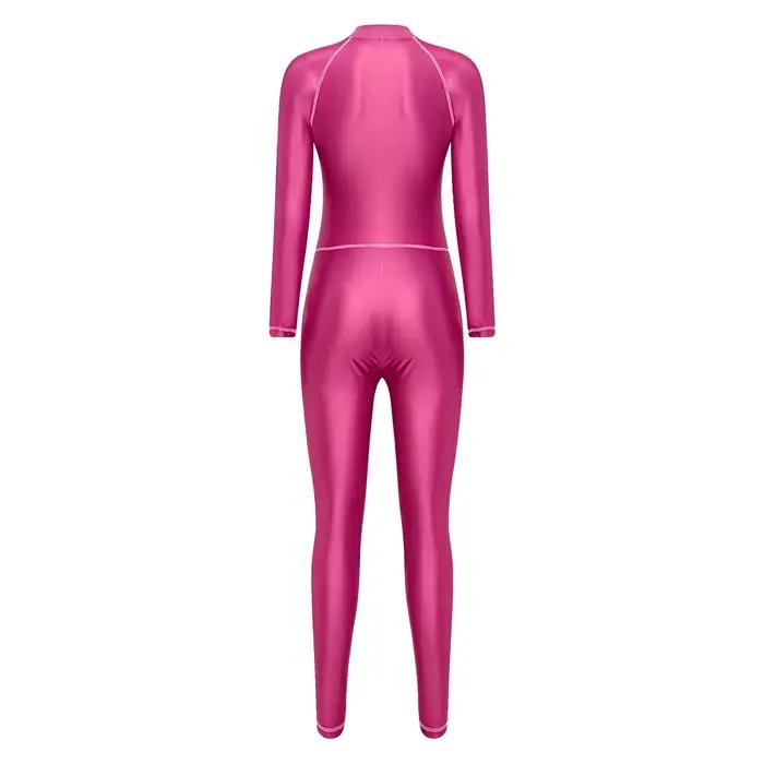 Combinaison de bain intégrale brillante pour femme