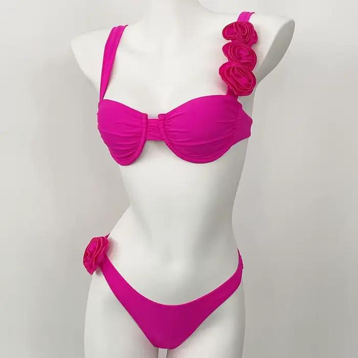 Maillots de bain femme deux pièces fleur Bikinis