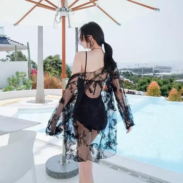 Ensemble bikini taille haute pour femme