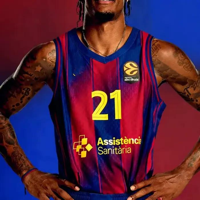 Nouveau Maillot de Basketball 2026 Barcelone pour Hommes et Femmes – Gilet Sportif Respirant à Séchage Rapide pour Entraînement de Basketball, Tenue Familiale et T-shirts pour Enfants