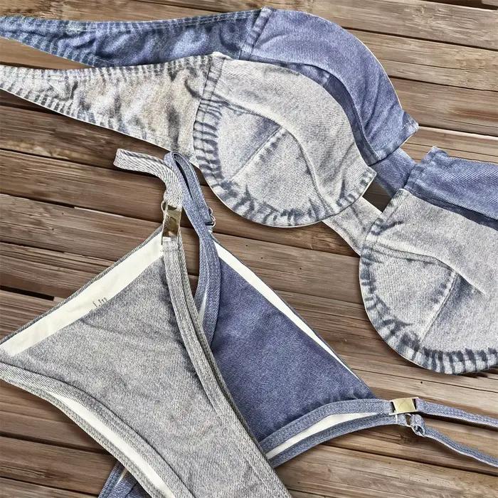 Maillot de bain à bretelles pour femmes