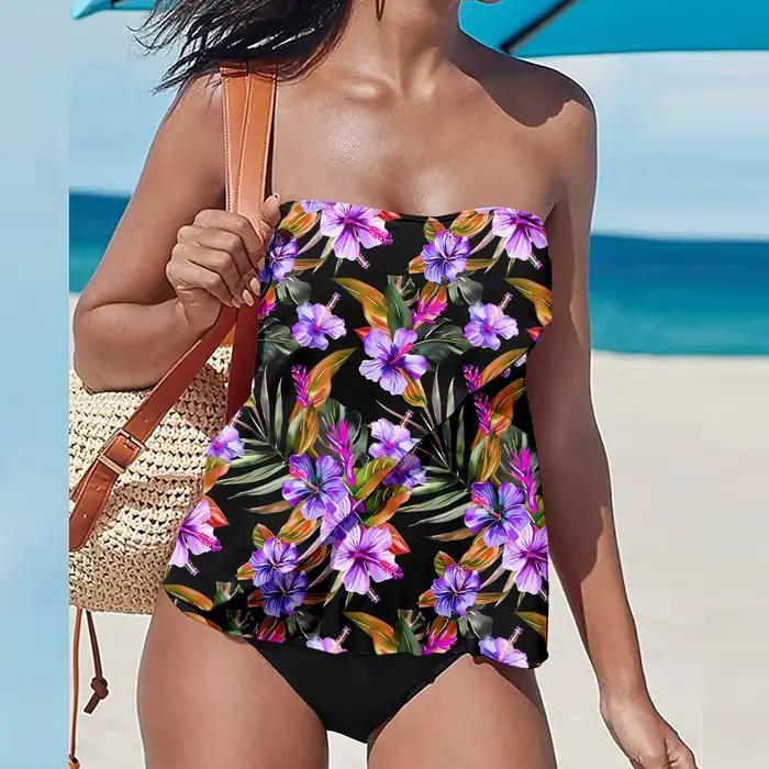 Maillot de bain bikini sexy deux pièces pour femme