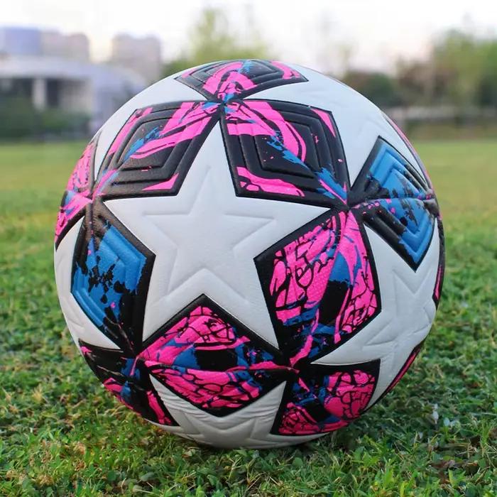 Ballon de Football Standard professionnel Sports de plein air ballons de Match entraînement Football sans couture matériau PU de haute qualité taille 5 taille 4