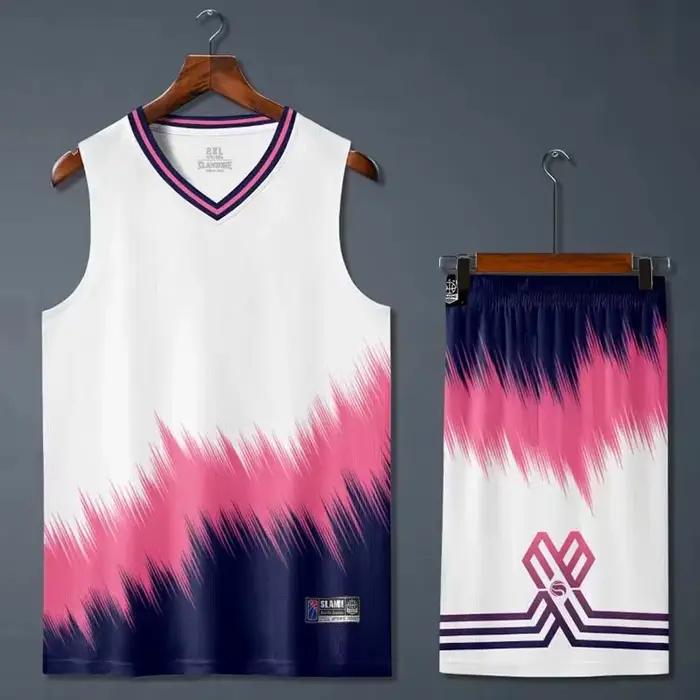 Maillot de basket-ball pour hommes et femmes, ensemble de short de basket-ball vierge, vêtements de sport, chemise de basket-ball pour enfants, uniforme personnalisé, 2021