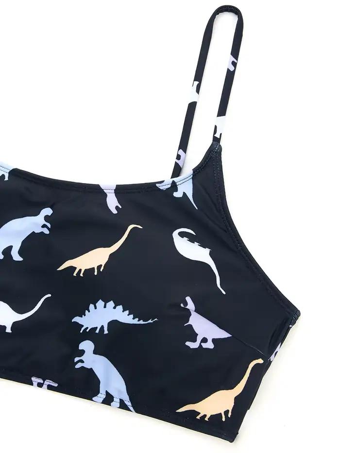 Maillot de bain deux pièces grande taille imprimé