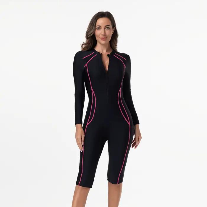 Maillot de bain une pièce avec manches pour femme