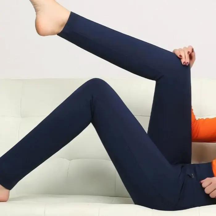 Pantalon grande taille pour femme, pantalon fin, élastique, extensible, grande taille, taille haute, crayon