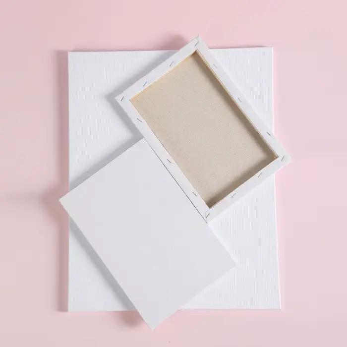 Ensemble de toiles en lin multi-tailles, panneaux de toile en lin vierges, toiles de peinture artistique professionnelles pour débutants, étudiants et artistes, 2 pièces