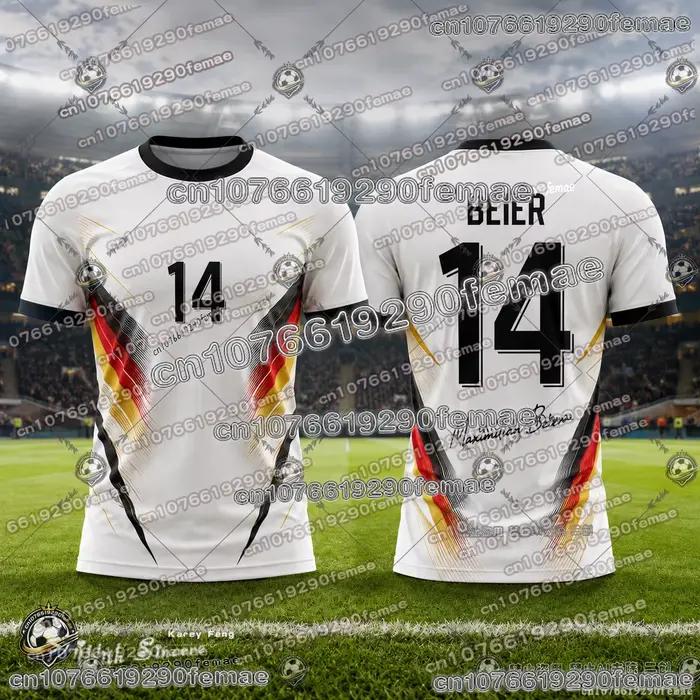 Maillot de l'équipe de football allemande 2026 édition spéciale – T-shirt de football décontracté pour l'entraînement en extérieur, respirant et confortable pour enfants et adultes