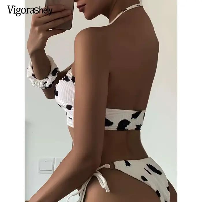 Vigorashely Ensemble de bikini sexy à dos nu 2026