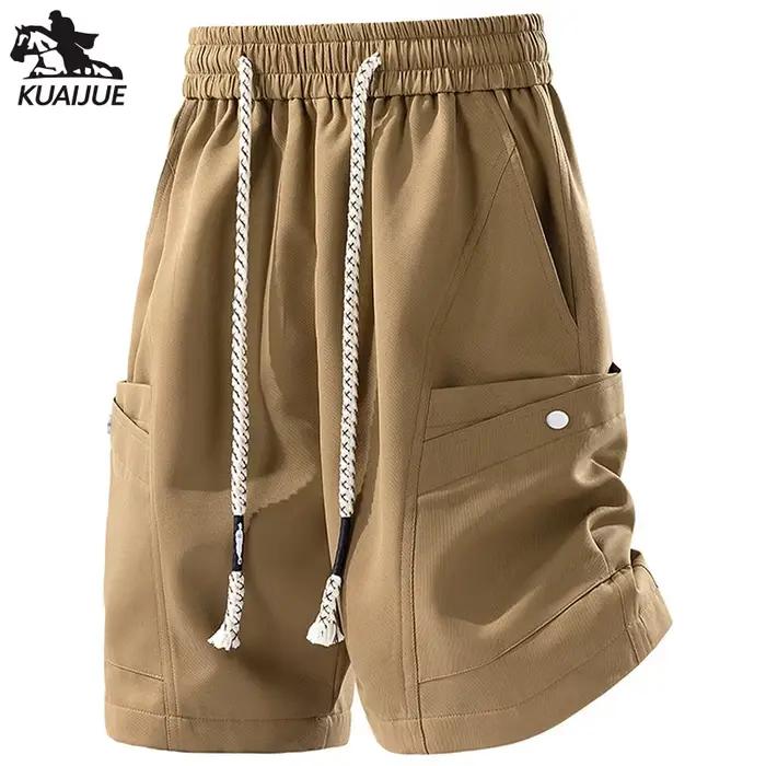 Shorts pour hommes en tailles 6XL, 7XL, 8XL, Nouveaux shorts d'été pour hommes, Pantalons décontractés de sport couleur unie, Pantalon de sport fitness cinq-quarts 1502