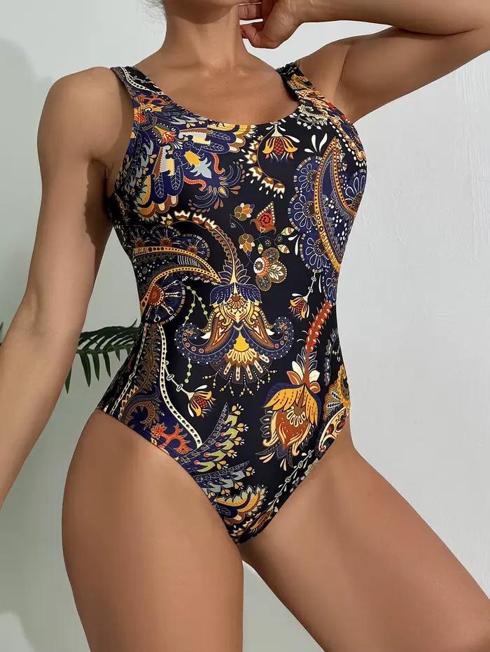 Maillot de bain une pièce noir/marron