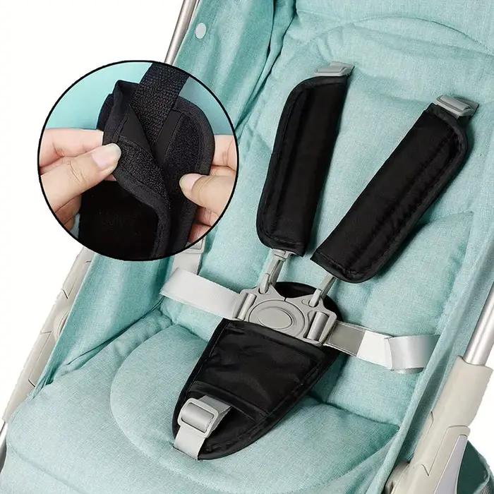 Ceinture de protection pour poussette de bébé, coussinets de ceinture de sécurité pour voiture, housses universelles pour bandoulière, coussin doux, protection pour landau