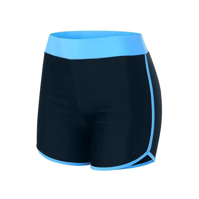 Short de bain taille haute pour femme