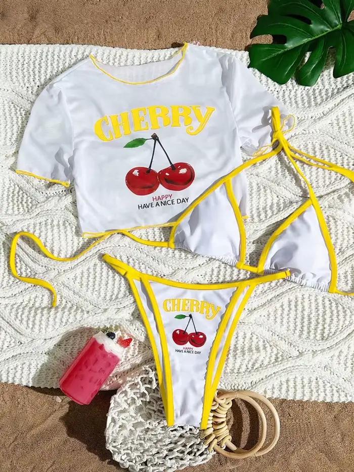 CHERRY Bikini 2026 nouveau maillot de bain Sexy et frais sensation
