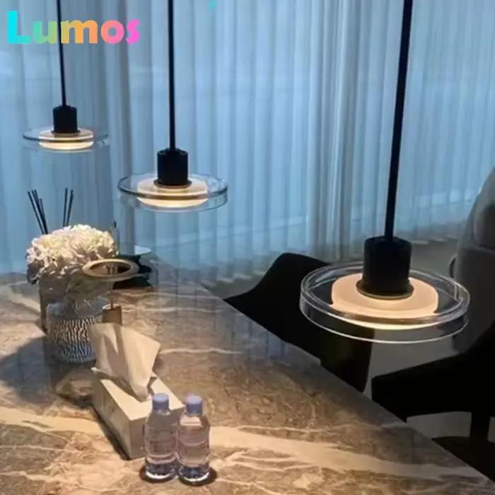 Lampe suspendue de styliste italien, Art créatif, en acrylique, ovni lévitant, pour salon, Restaurant, chambre à coucher, Table à manger