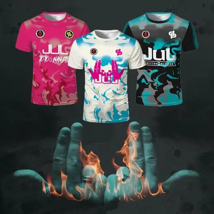 25 nouveau Maillot d'été JUL Jersey Tchikita jeunesse respirant séchage rapide formation Football T-shirt hommes et femmes mode sport t-shirts