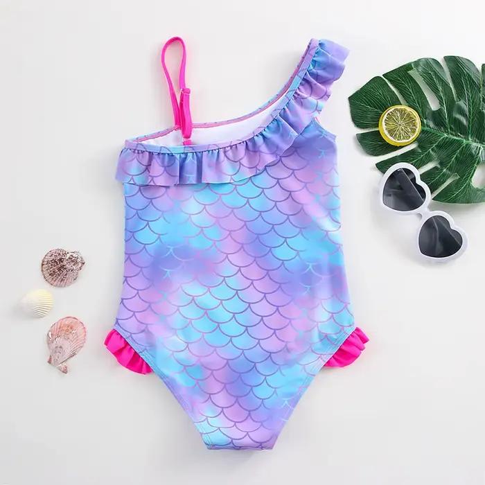 Le roi Lion bébé fille sirène écailles de poisson maillot de bain une pièce
