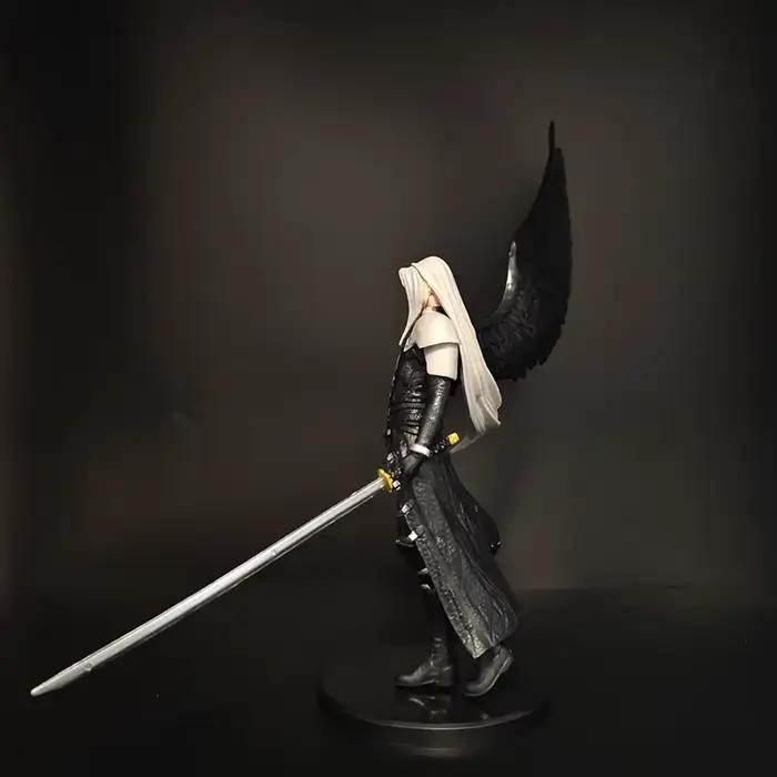 Figurine Sephiroth, ange à une aile, modèle de collection, jouet, épée, personnage de jeu d'anime, statue, décoration de la maison, ornement, collection, cadeau