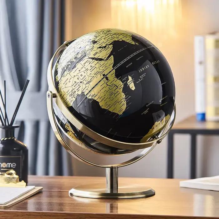 Globe terrestre, carte du monde, démonstration pédagogique, bureau, étude, salon, décoration de la maison, fournitures de bureau, 14/20/23 cm, anglais