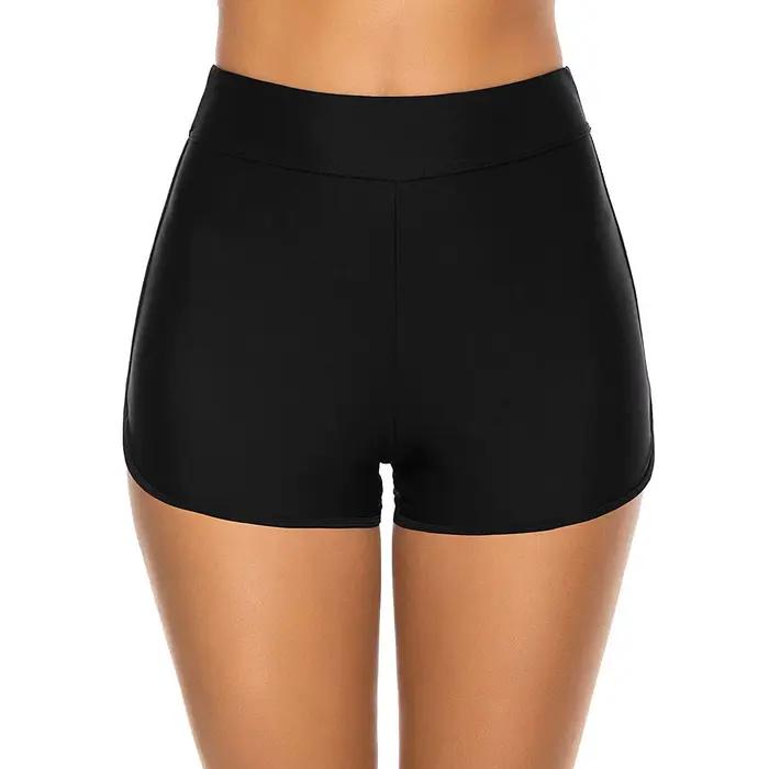 Short de bain taille haute pour femmes
