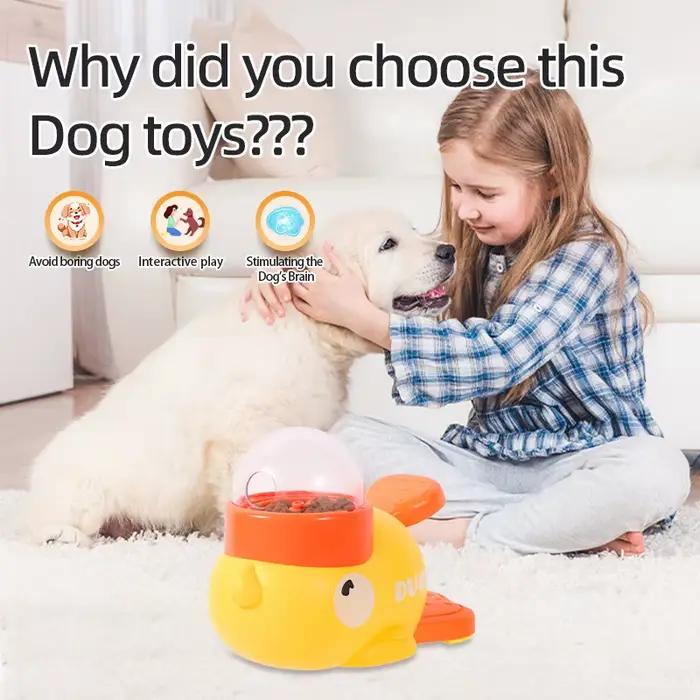 Petit canard jaune dispositif de fuite pour animaux de compagnie jouets interactifs pour animaux de compagnie dispositif de formation éducatif dispositif d'alimentation pour animaux de compagnie jouet