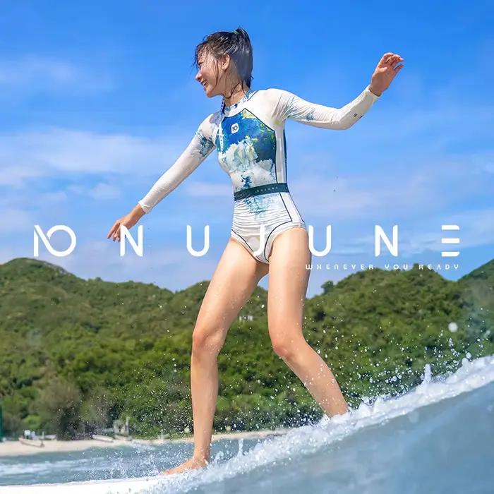 Aux- june-Maillot de bain une pièce imprimé pour femme