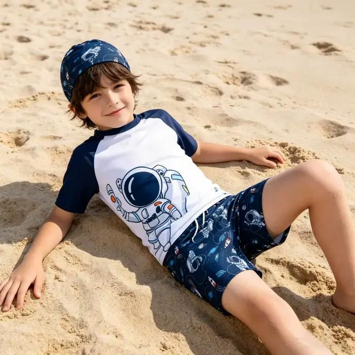 Maillots de bain pour enfants garçons motifs dessins animés polyester ajustement parfait plage surf activités estivales