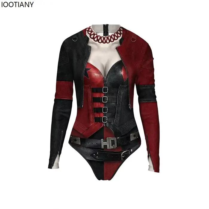 Iwing TIANY-Maillot de bain une pièce imprimé policière pour femme