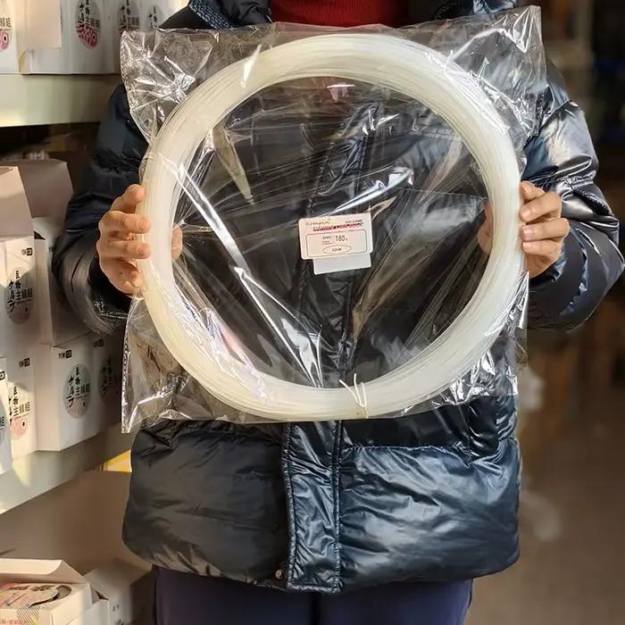 Rompin-Ligne de pêche de grande taille, 100m, fibre optique extra transparente, en nylon, pour bateau de mer, diamètre 2mm, 2.5mm, 3mm, équipement