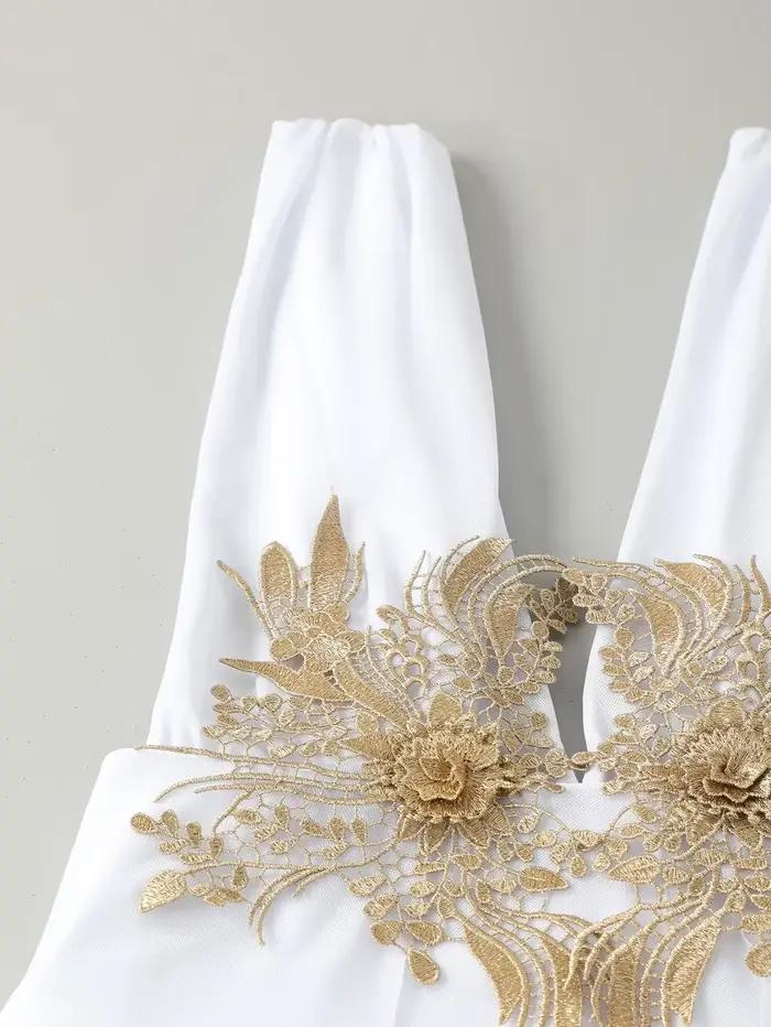 Maillot de bain une pièce femme Daxiyee broderie florale vintage blanc taille haute plage泳程在此处结束，但似乎最后一行的中文部分与之前的英文内容不匹配。根据要求，这里应提供一个优化的SEO标题，基于之前描述的产品特点。以下是符合要求的最后一行： ###TITRE### Maillot de bain une pièce blanc sexy Daxiyee broderie florale vintage taille haute pour femmes plage occassions spéciale